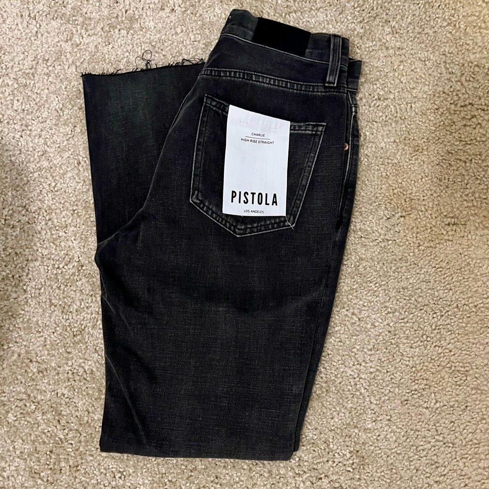 Pistola High Rise Charcoal Jeans